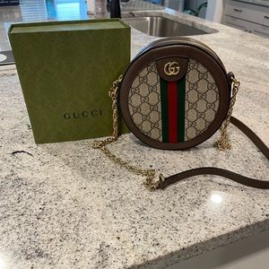 Gucci Ophidia Mini GG Round Shoulder Bag